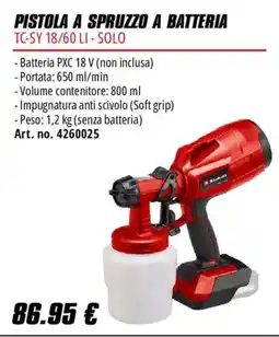 Einhell Pistola a spruzzo a batteria offerta