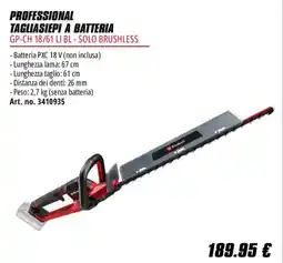 Einhell Tagliasiepi a batteria Eltabell offerta