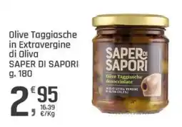Supermercati Dok Olive Taggiasche in Extravergine di Oliva Saper di Sapori offerta