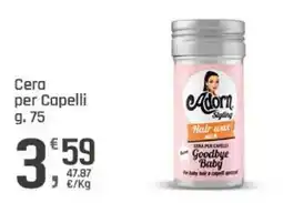 Supermercati Dok Cera per Capelli Goodbye Baby offerta