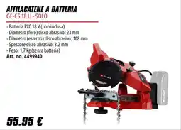 Einhell Affilacatene a batteria GE-CS 18 LI - Solo offerta