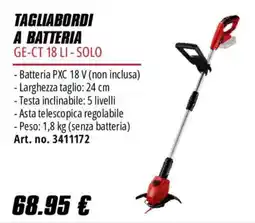Einhell Tagliabordi a batteria GE-CT 18 LI - SOLO offerta