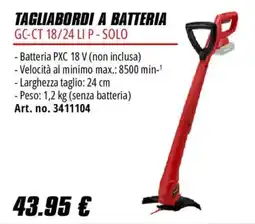 Einhell Tagliabordi a batteria GC-CT 18/24 LI P - Solo offerta