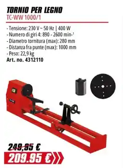 Einhell Tornio per legno TC-WW 1000/1 offerta