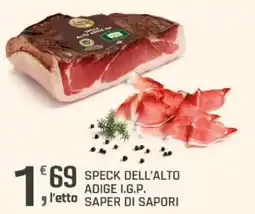 Supermercati Dok Speck dell'Alto Adige I.G.P. Saper di Sapori offerta