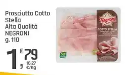Supermercati Dok Prosciutto Cotto Stella Negroni offerta