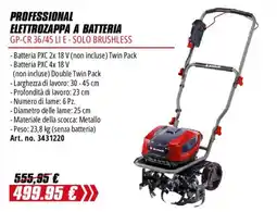 Einhell Elettrozappa a batteria GP-CR 36/45 LI E - Solo brushless offerta