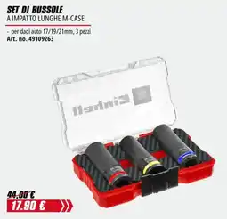 Einhell Set di bussole a impatto lunghe M-case offerta