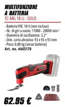 Einhell Multifunzione a batteria TC-MG 18 LI - Solo offerta