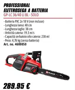Einhell Elettrosegna a batteria Einhell offerta