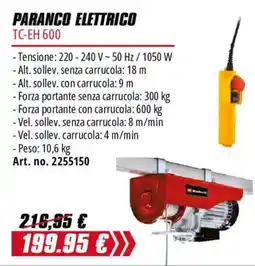 Einhell Paranco elettrico TC-EH 600 offerta