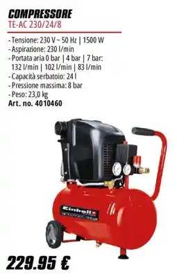 Einhell Compressore Cinbelli offerta