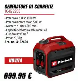 Einhell Generatore di corrente Einhell offerta