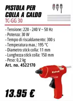 Einhell Pistola per colla a caldo Einhell offerta