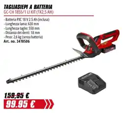 Einhell Tagliasiepi a batteria GC-CH 1855/1 LI KIT offerta