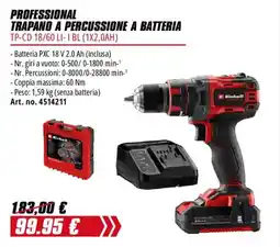 Einhell Trapano a percussione a batteria Einhell offerta