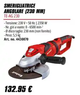 Einhell Smerigliatrice angolare 230 mm Einhell offerta