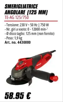Einhell Smerigliatrice angolare 125 mm offerta