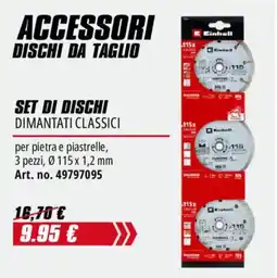 Einhell Dischi da taglio dimantati classici Einhell offerta