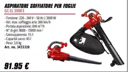 Einhell Aspiratore soffiatore per foglie GC-EL 3000 E offerta