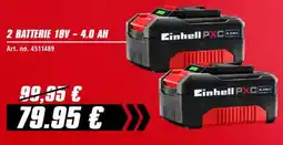 Einhell Einhell batterie 18V offerta
