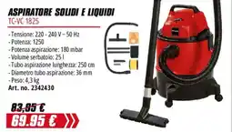 Einhell Aspiratore solidi e liquidi TC-VC 1825 offerta