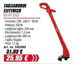 Einhell Tagliabordi elettrico GC-ET 2522 offerta