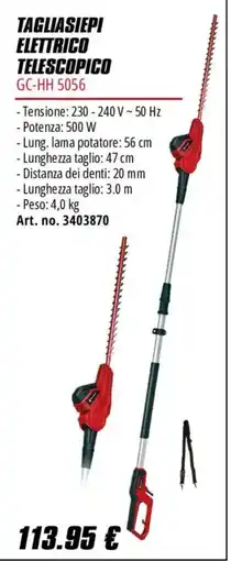 Einhell Tagliasiepi elettrico telescopico GC-HH 5056 offerta