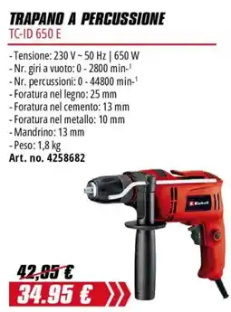 Einhell Trapano a percussione Einhell offerta