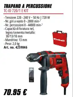 Einhell Trapano a percussione Einhell offerta