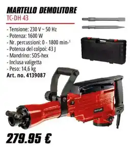 Einhell Martello demolitore TC-DH 43 offerta