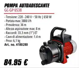 Einhell Pompa autoadescante GC-GP 6538 offerta