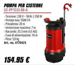 Einhell Pompa per cisterne GE-PP 5555 RB-A offerta