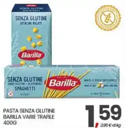 Eurospar Pasta senza glutine Barilla varie trafile offerta