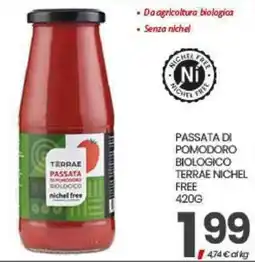 Eurospar Passata di pomodoro biologico Terrae nickel free offerta