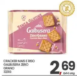 Eurospar Cracker mais e riso Galbusera zero grano offerta