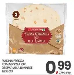 Eurospar Piadina fresca romagnola igp despar alla riminese offerta
