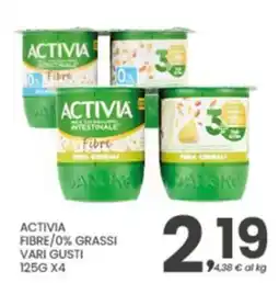 Despar Activia Fibre/0% grassi offerta