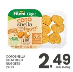 Despar Cotosnella Fileni Light Nuggets offerta