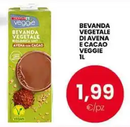 Eurospar Beverage vegetale veggie di avena e cacao offerta