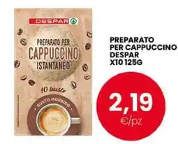Eurospar Preparato per cappuccino Despar offerta