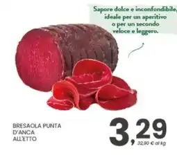 Despar Bresaola punta d'anca all'etto offerta