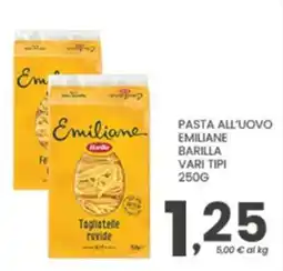 Despar Pasta all'uovo Emiliane Barilla offerta