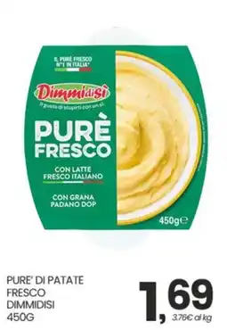Despar Pure' di patate fresco Dimmidisi offerta