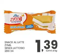 Despar Snack al latte Zymil senza lattosio offerta