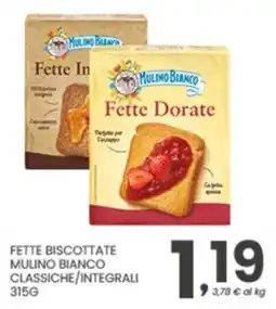 Despar Fette biscottate Mulino Bianco classiche/integrali offerta