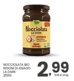 Despar Nocciolata bio Rigoni di Asiago La Dark offerta