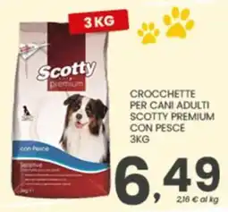 Despar Scotty premium CROCCETTE PER CANI ADULTI SCOTTY PREMIUM CON PESCE offerta
