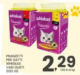 Despar Panzetti per gatti Whiskas offerta