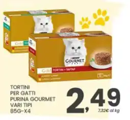Despar Tortini per gatti Purina Gourmet offerta